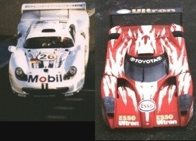 Porsche GT1 and Toyota GT one